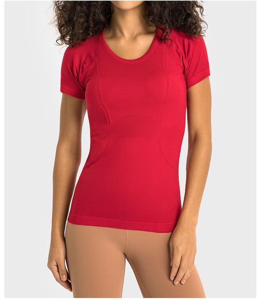 Cherry Red SS Seamless Performance Baselayer