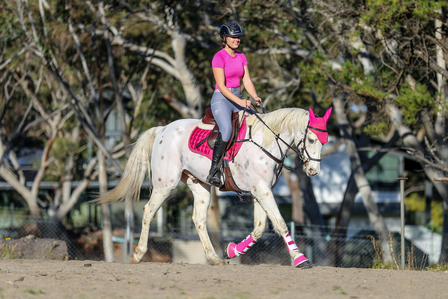 Stereotypical Barbie Deluxe Crystal Satin Saddle Pad