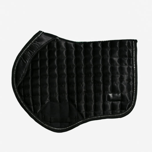 Midnight Black Deluxe Crystal Saddle Pad